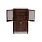 Baxton Studio Fernanda 4-Door Oak Brown Wooden Entryway Shoes Storage Tall Cabinet 118-6512 - alternate 8